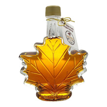 Load image into Gallery viewer, Pure Maple Syrup Maple Leaf Bottle from Saratoga Maple
