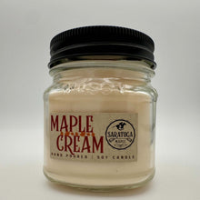 Load image into Gallery viewer, Maple Cream Candle - Hand Poured Soy Wood Wick 8oz
