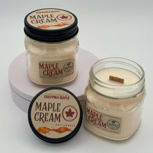 Load image into Gallery viewer, Maple Cream Candle - Hand Poured Soy Wood Wick 8oz
