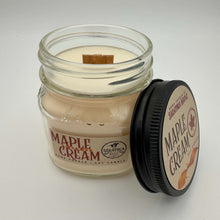 Load image into Gallery viewer, Maple Cream Candle - Hand Poured Soy Wood Wick 8oz
