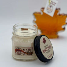 Load image into Gallery viewer, NY Maple Syrup Candle - Hand Poured Soy Wood Wick 8oz
