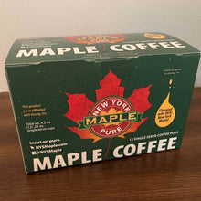 Load image into Gallery viewer, Maple Coffee K Cup Box of 12 made with Real Maple Syrup

